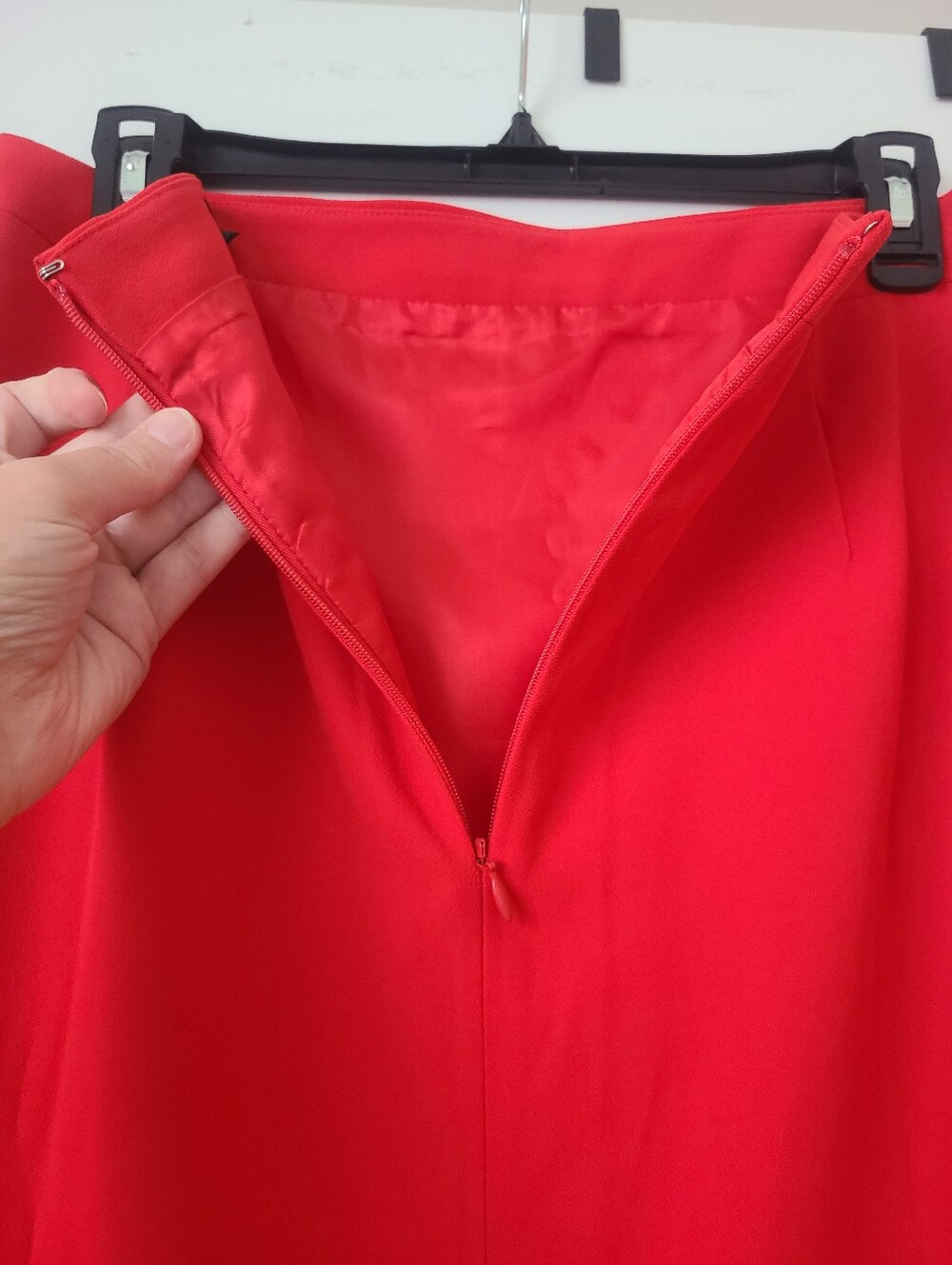 J.Crew Red Knee Length Pencil Skirt - Picture 4 of 8